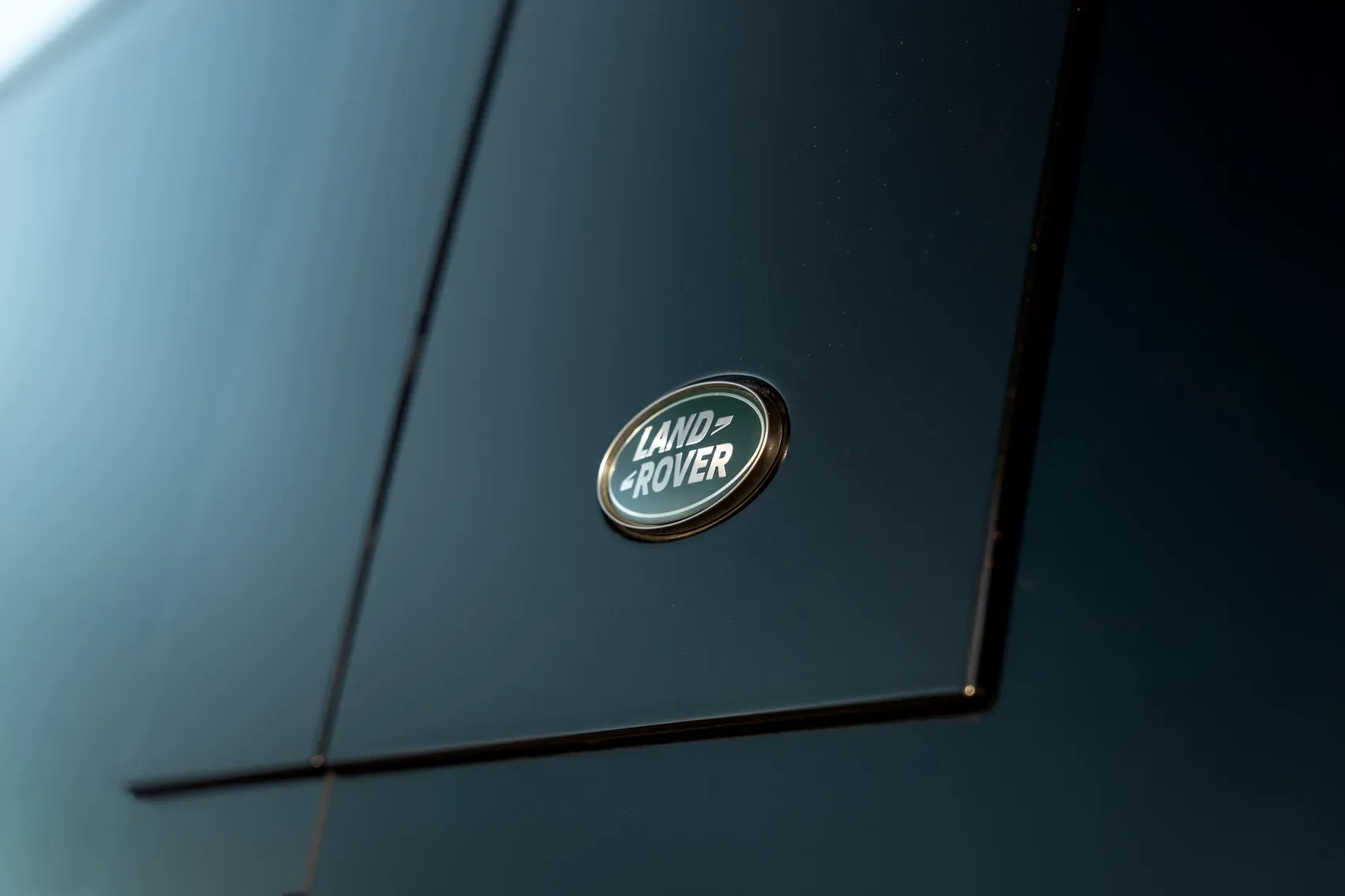 Land Rover badge on the bodywork
