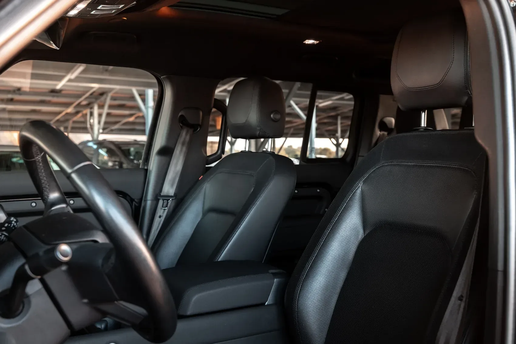 Front seats seen from the rear