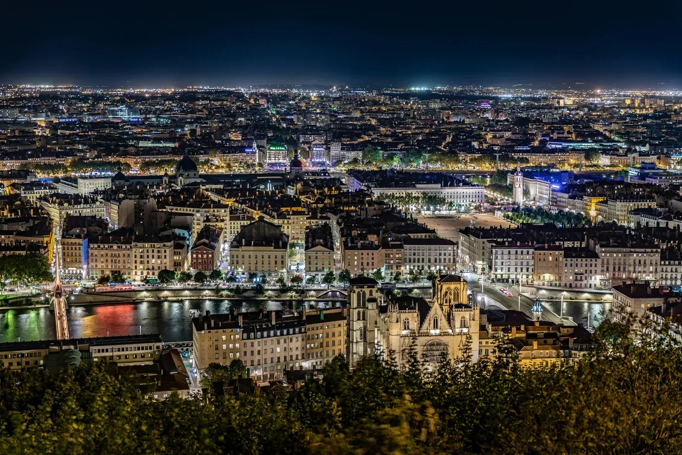 Fête des Lumières, vue sur le Vieux Lyon, Noctis Concierge